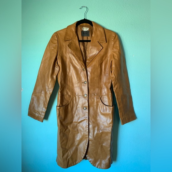 Maska Jackets & Blazers - MK Maska Vintage Italian Leather Coat